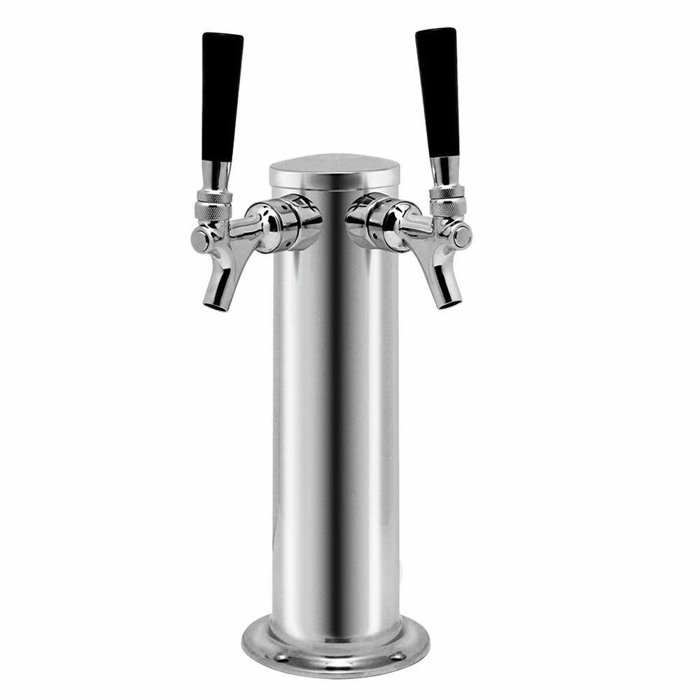 OUKANING Dual Tap Half Barrel (Full Size) Countertop Kegerator Wayfair